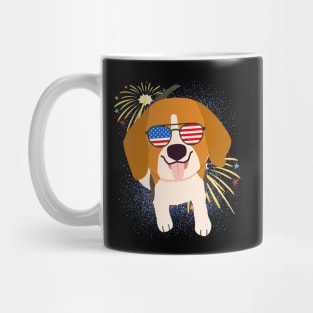 Cool Dog USA flag Patriotic 4th July independence day coolest shirt for july forth Mug